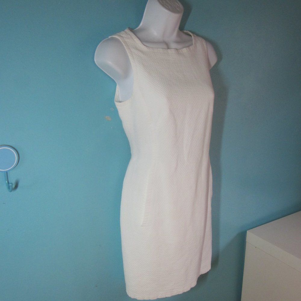 Max Studio Leon Max White Mini Length Summer Sheath Women’s Size 6
